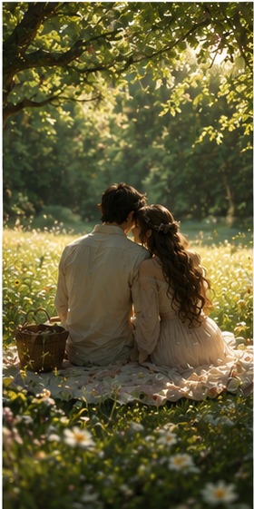 Amoro and Amoura together in a meadow